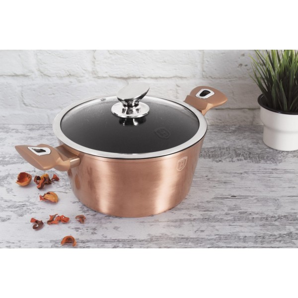 Komplet garnków Berlinger Haus Metallic Line Rose Gold 13 el. do kuchni