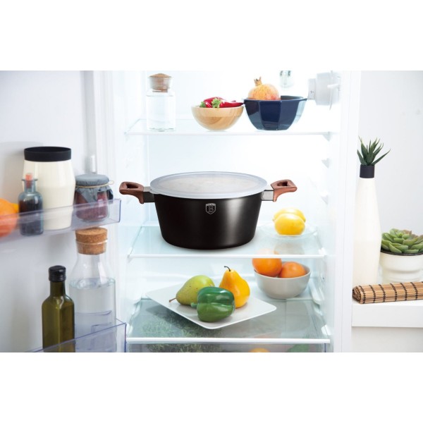 Комплект каструль Berlinger Haus Ebony Rosewood Line BH-6782, 3 шт, Ø 24 см для приготування страв