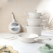 Zestaw garnków BerlingerHaus BH-8400 Sahara Marble Collection, 10 el.