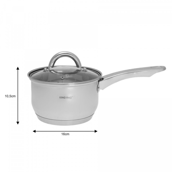 Комплект каструль Kinghoff Silver Marble 12 ел. для приготування їжі KH-4457