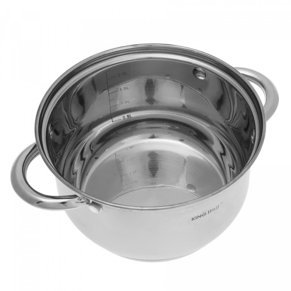 Комплект каструль Kinghoff Silver Marble 12 ел. для приготування їжі KH-4457