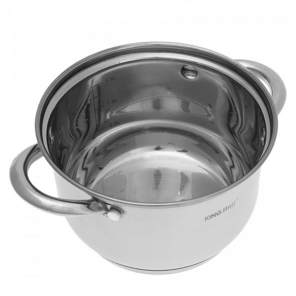 Комплект каструль Kinghoff Silver Marble 12 ел. для приготування їжі KH-4457