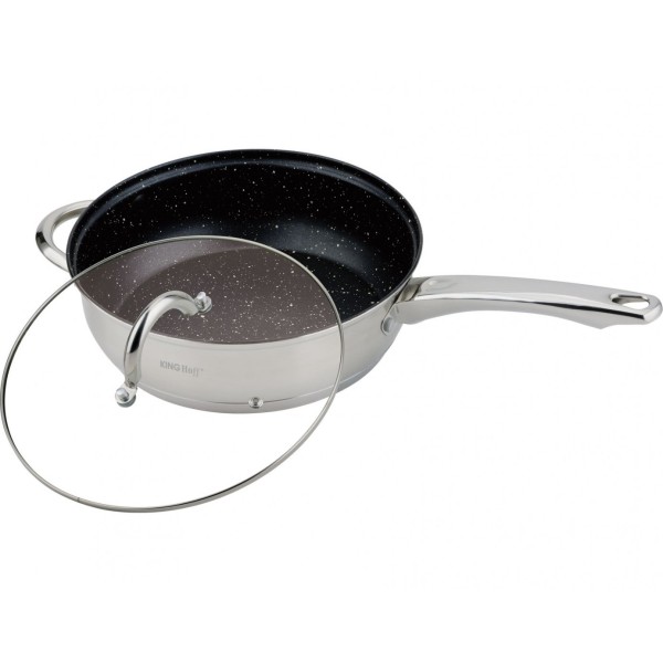 Комплект каструль Kinghoff Silver Marble 12 ел. для приготування їжі KH-4457