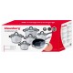 Komplety garnków Klausberg KB-7702 stalowe 12 elementów do kuchni