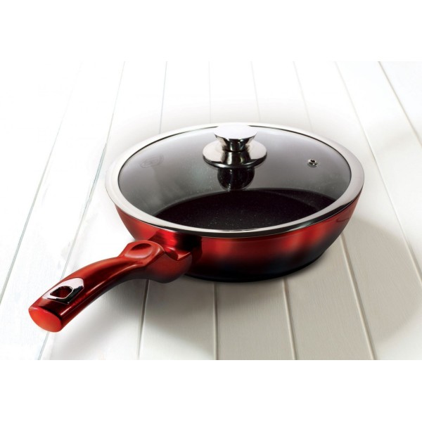 Komplet garnków Berlinger Haus Metallic Black Burgundy Line 15 elementów BH-1632-N do kuchni