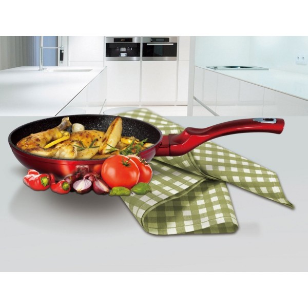 Komplet garnków Berlinger Haus Metallic Black Burgundy Line 15 elementów BH-1632-N do kuchni
