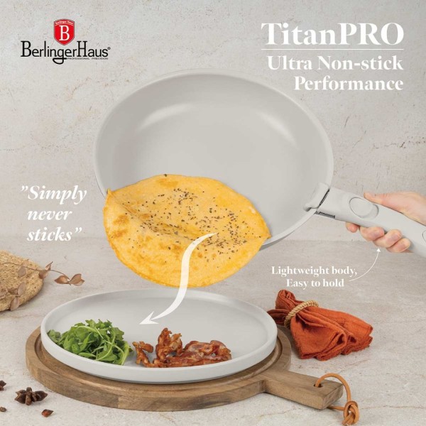 Zestaw garnków Berlinger Haus BH-8253 Sahara, 9 elementów, tytanowy do kuchni