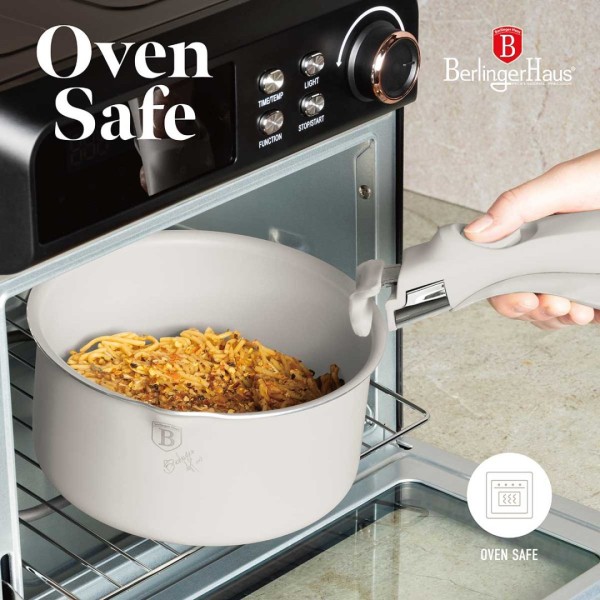 Zestaw garnków Berlinger Haus BH-8253 Sahara, 9 elementów, tytanowy do kuchni