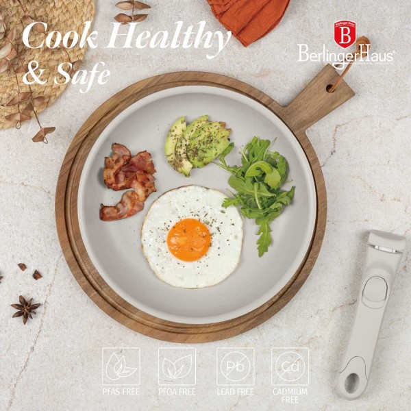 Zestaw garnków Berlinger Haus BH-8253 Sahara, 9 elementów, tytanowy do kuchni