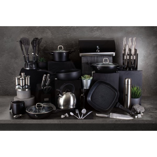 Komplet garnków Berlinger Haus Black Silver BH-6155 do gotowania 15 el.