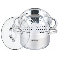 Komplet garnków Klausberg KB-7141 3 el. do gotowania na parze 22 cm