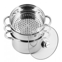 Komplet garnków Kinghoff KH-3328 do gotowania na parze 4 elementy 22 cm