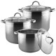 Komplet garnków Brunbeste Stock Pot BB-2144 12L/10L/7L do kuchni