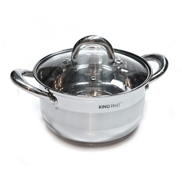 Комплект каструль Kinghoff Silver Marble 12 ел. для готування якісних страв KH-1098