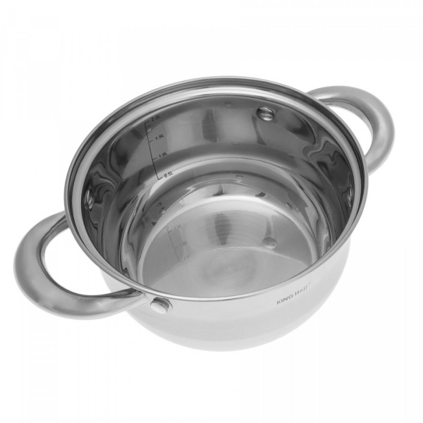 Комплект каструль Kinghoff Silver Marble 12 ел. для готування якісних страв KH-1098