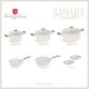 Zestaw garnków, BerlingerHaus Sahara BH-8324 — 10 el., uchwyty z elementami drewna