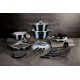 Набір каструль Berlinger Haus Metallic Aquamarine BH-7183, 22 елементи для кухні