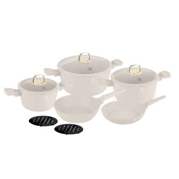 Zestaw garnków, BerlingerHaus Sahara BH-8080, 10 elementów, do kuchni