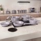 Zestaw garnków i patelni BerlingerHaus BH-8110 Taupe Collection do kuchni 10 elementów