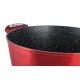 Komplet garnków Zilner Cherry Red Noir ZL-8520 z powłoką granitową 15 elementów do kuchni