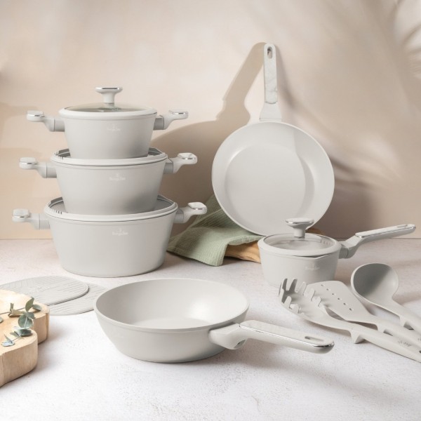 Zestaw garnków BerlingerHaus BH-8401 Sahara Marble Collection, 15 elem.