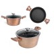 Komplet garnków Berlinger Haus Metallic Line rosegold 11-elementowy do kuchni