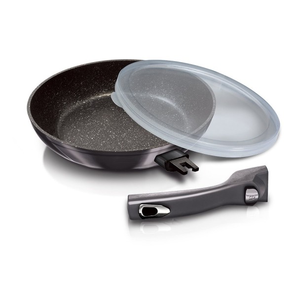 Komplet garnków Berlinger Haus Metallic Carbon Pro BH-7181 do kuchni 22 el.