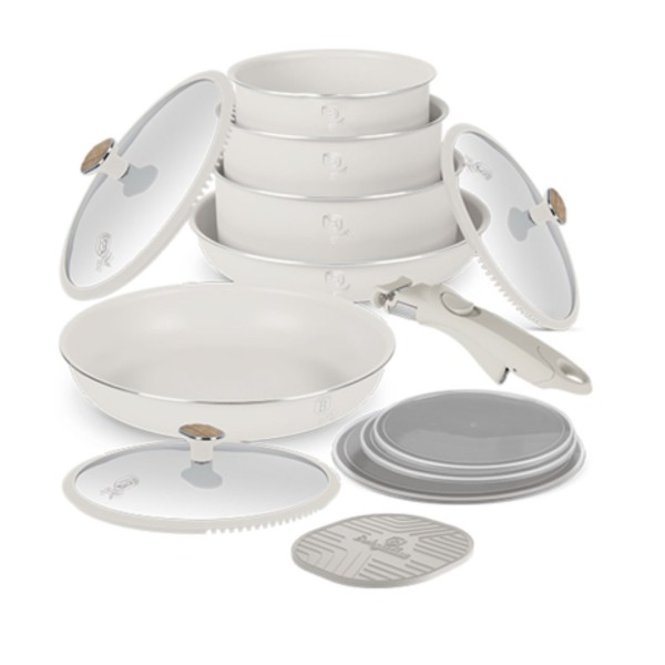Zestaw garnków, BerlingerHaus Sahara Nordic Collection BH-8420, 13 el., z odpinaną rączką