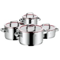 Garnki Zestaw WMF, 4 garnki 8 предметів, czerwone pokr Function 4 — Wyposażenie kuchni / Garnki i patelnie / Garnki / Zestawy garnków