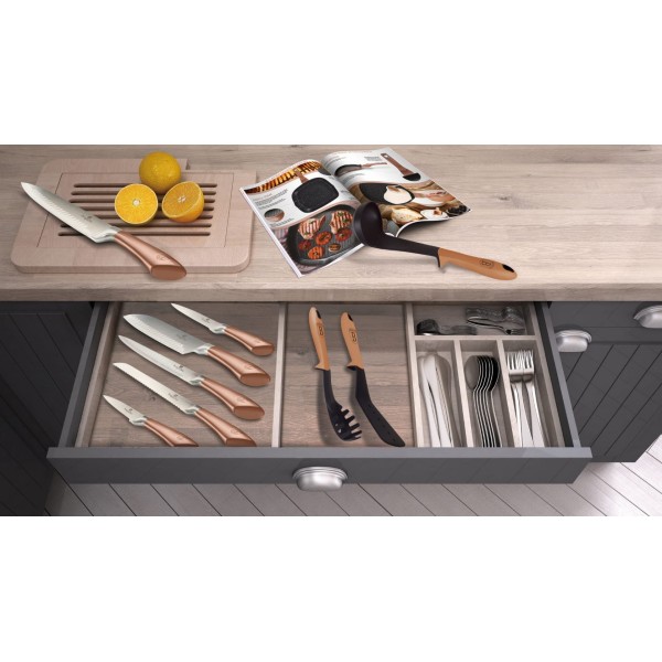 Комплект каструль Berlinger Haus Metallic Line Rosegold BH-6151, 10 предметів для кухні