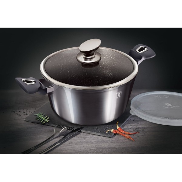 Komplet garnków Berlinger Haus Carbon Pro BH-6919 z powłoką granitową 10 el. do kuchni