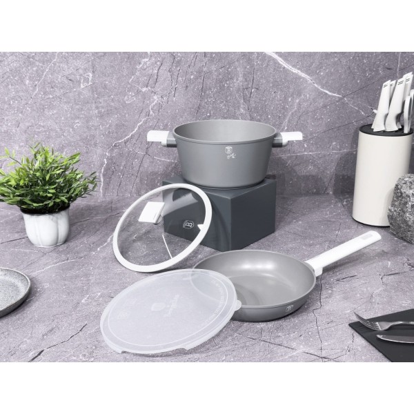 Komplet garnków i patelni Berlinger Haus Aspen BH-7079 z powłoką tytanową 24 cm
