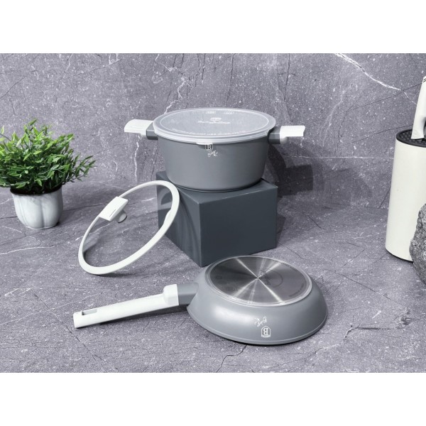Komplet garnków i patelni Berlinger Haus Aspen BH-7079 z powłoką tytanową 24 cm