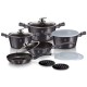Komplet garnków Berlinger Haus Carbon Pro BH-6886 z powłoką granitową 13 elementów do kuchni