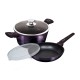Komplet garnków i patelni Berlinger Haus Purple Eclipse BH-7102 z powłoką tytanową 24 cm, 4 elementy