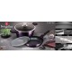 Komplet garnków i patelni Berlinger Haus Purple Eclipse BH-7102 z powłoką tytanową 24 cm, 4 elementy