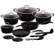 Komplet garnków Berlinger Haus Black Professional Line BH-6129, 15 el. do kuchni