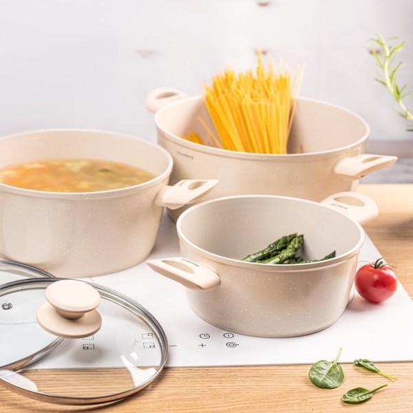 Zestaw garnków Klausberg KB-7961, 6 elementów, powłoka marmurkowa, do kuchni