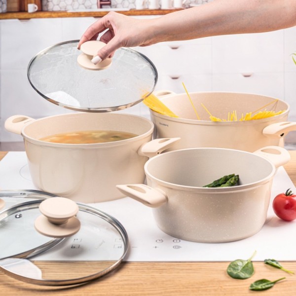 Zestaw garnków Klausberg KB-7961, 6 elementów, powłoka marmurkowa, do kuchni