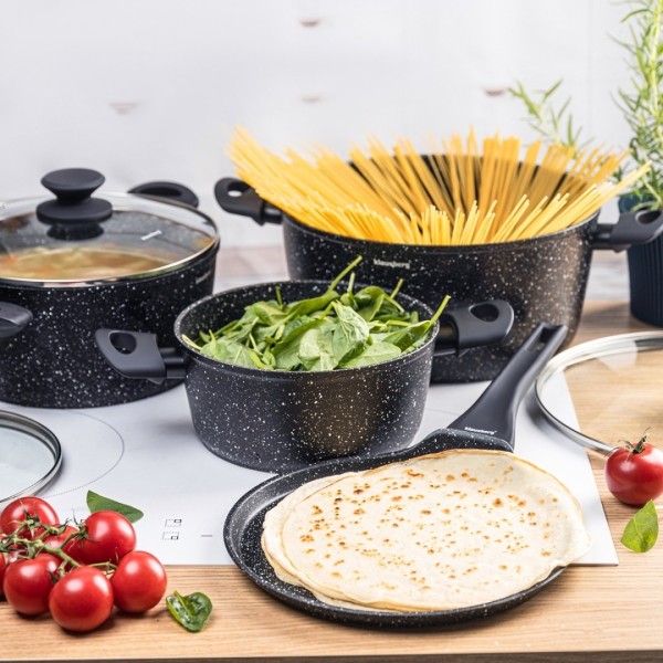 Zestaw garnków Klausberg KB-7962, 7 elem., marmurkowe — garnki do kuchni