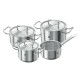 Kompletny zestaw garnków ZWILLING Twin Classic satynowy, do kuchni