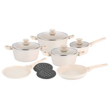 Набір каструль Klausberg KB-7884, 12 елементів, мармурове покриття для приготування їжі