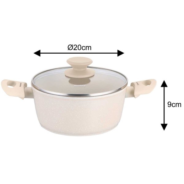 Zestaw garnków Klausberg KB-7884 marmurkowy 12 elementów do gotowania