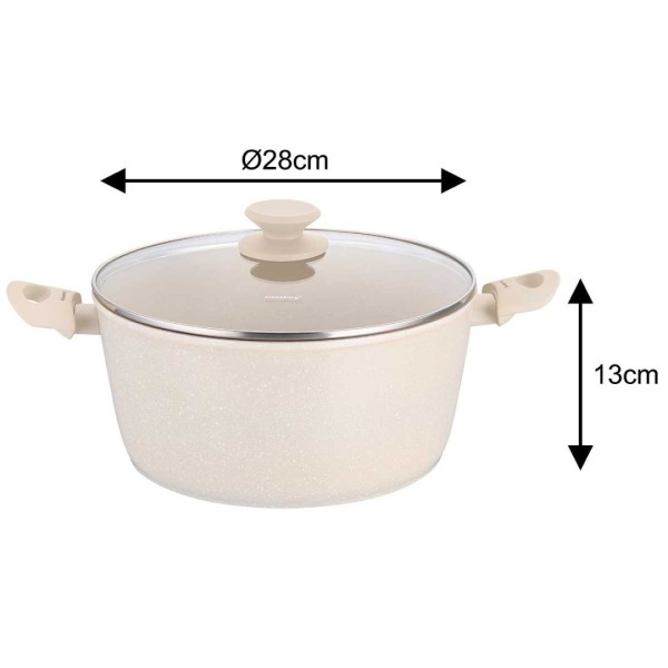 Zestaw garnków Klausberg KB-7884 marmurkowy 12 elementów do gotowania