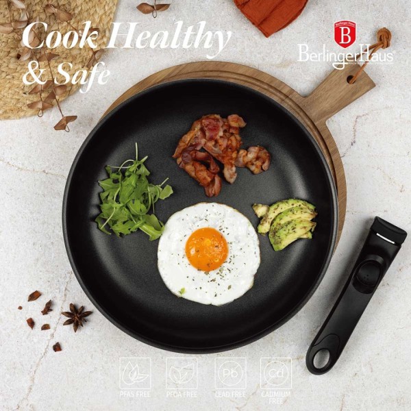 Zestaw garnków Berlinger Haus BH-8256 Antracite, 9 elementów, tytanowy, do kuchni