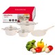 Zestaw garnków Klausberg KB-7963 marmurkowy 7 el. — garnki do kuchni
