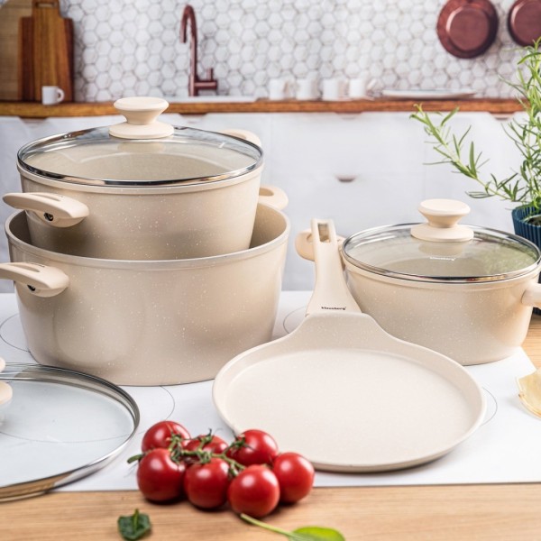 Zestaw garnków Klausberg KB-7963 marmurkowy 7 el. — garnki do kuchni