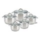 Комплект каструль Kinghoff Silver 10 ел. KH-4449 для приготування різних страв