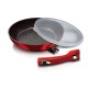 Komplet garnków Berlinger Haus Metallic Line Burgundy 6 elementów 24 cm do gotowania