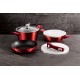 Komplet garnków Berlinger Haus Metallic Line Burgundy 6 elementów 24 cm do gotowania
